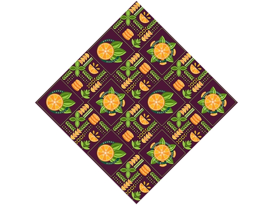 Orange Madness Mosaic Vinyl Wrap Pattern