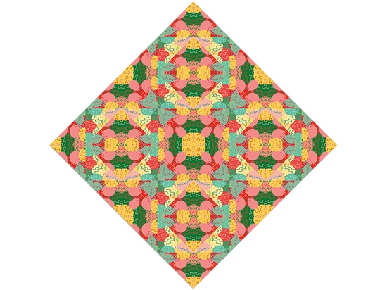 Pineapple Pleasure Mosaic Vinyl Wrap Pattern