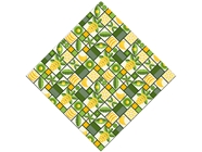 Yellow Banana Mosaic Vinyl Wrap Pattern