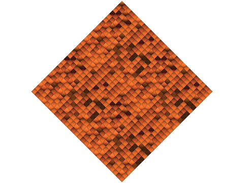 Rcraft™ Orange Mosaic Craft Vinyl - Pumpkin Cubes