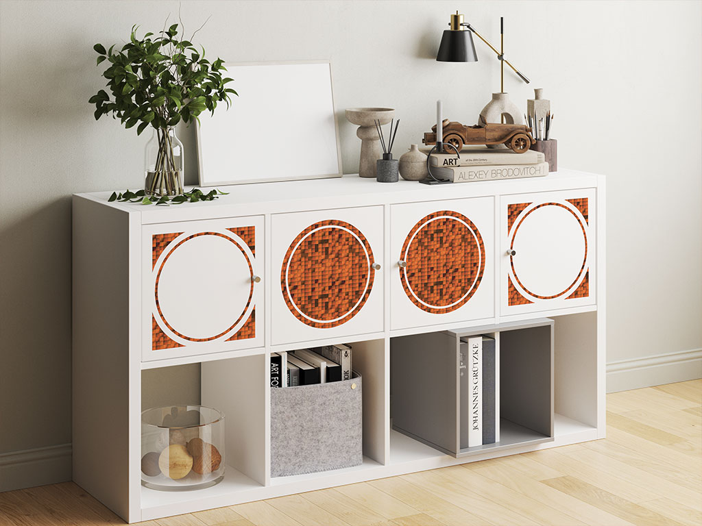 Pumpkin Cubes Mosaic DIY Furniture Stickers
