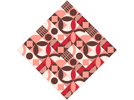 Dogwood Rose Mosaic Vinyl Wrap Pattern