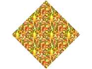 Lemon Curry Mosaic Vinyl Wrap Pattern
