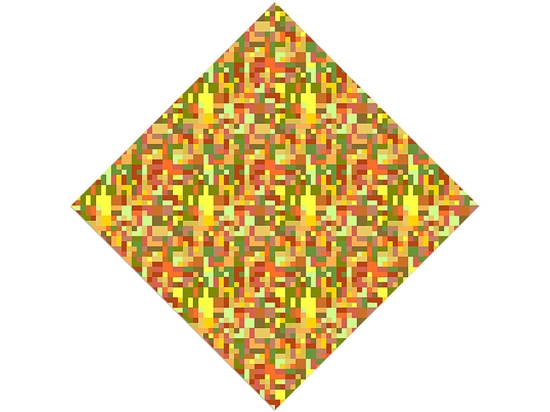 Lemon Curry Mosaic Vinyl Wrap Pattern