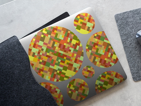 Lemon Curry Mosaic DIY Laptop Stickers