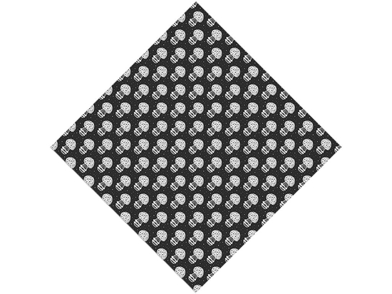 Black Amanita Mushroom Vinyl Wrap Pattern