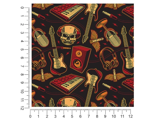 Heavy Metal Music 1ft x 1ft Craft Sheets