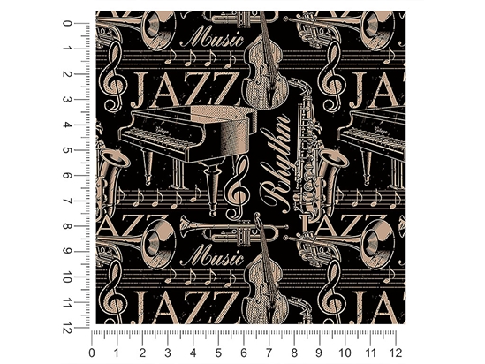 Jazz Essentials Music 1ft x 1ft Craft Sheets