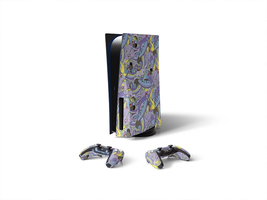 Lavender Chords Music Sony PS5 DIY Skin