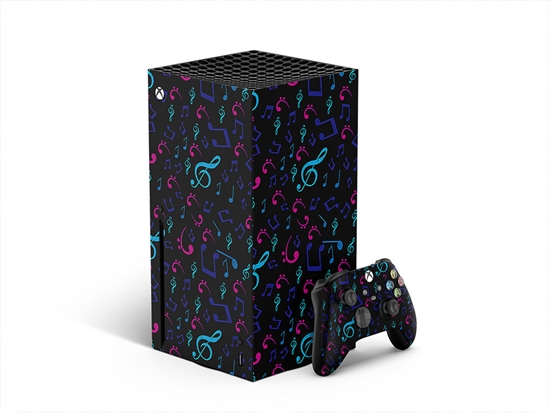Midnight Notes Music XBOX DIY Decal