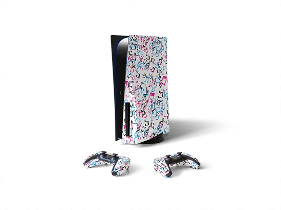 Playful Notes Music Sony PS5 DIY Skin