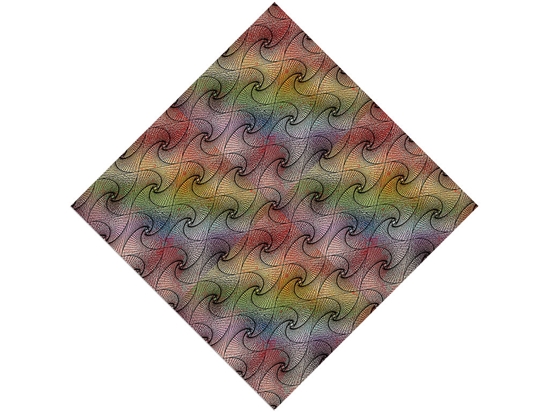 Caged Rainbow Optical Illusion Vinyl Wrap Pattern