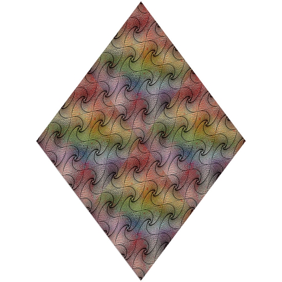 Caged Rainbow Optical Illusion Vinyl Wrap Pattern