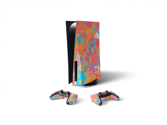 Cruel Summer Paint Splatter Sony PS5 DIY Skin
