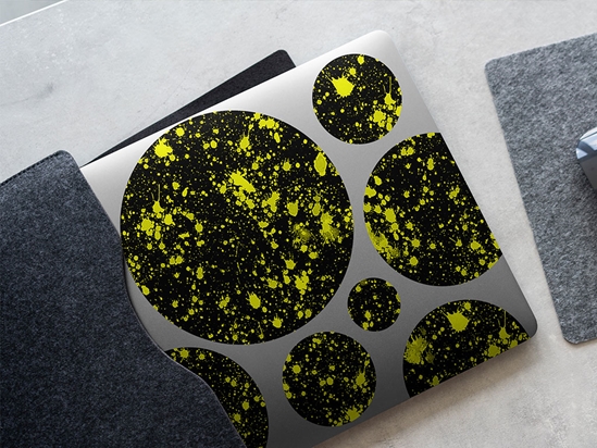 Lemonade Drops Paint Splatter DIY Laptop Stickers