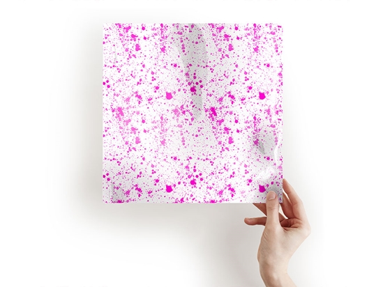 Pink Spill Paint Splatter Craft Sheets