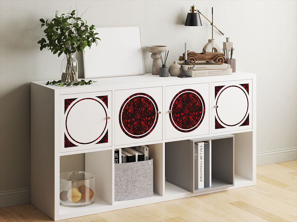 Profondo Rosso Paint Splatter DIY Furniture Stickers