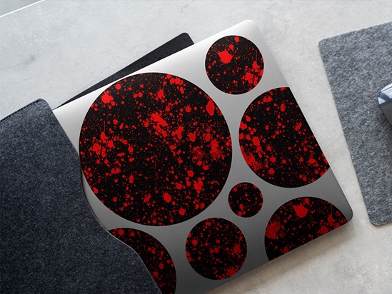 Profondo Rosso Paint Splatter DIY Laptop Stickers