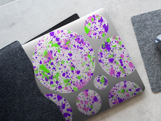 Such Fun Paint Splatter DIY Laptop Stickers
