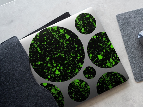 Totally Toxic Paint Splatter DIY Laptop Stickers