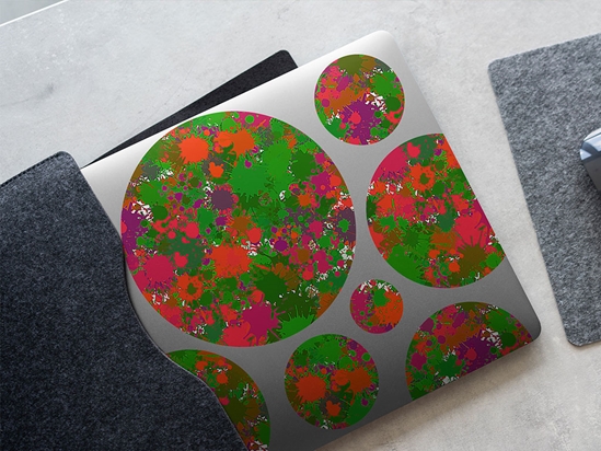 Toxic Sludge Paint Splatter DIY Laptop Stickers