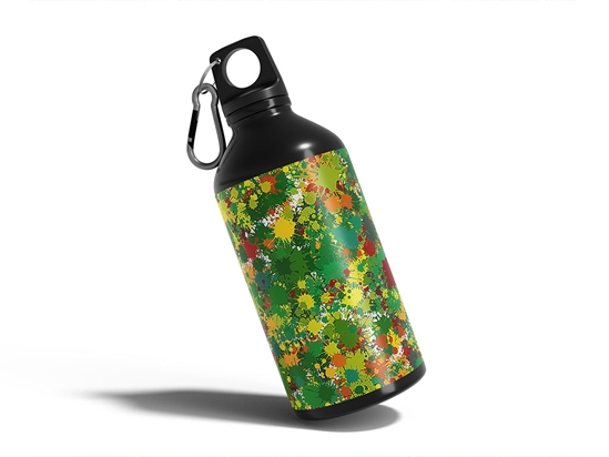 Wild Life Paint Splatter Water Bottle DIY Stickers