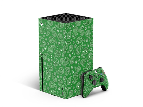 Gallant Green Paisley XBOX DIY Decal