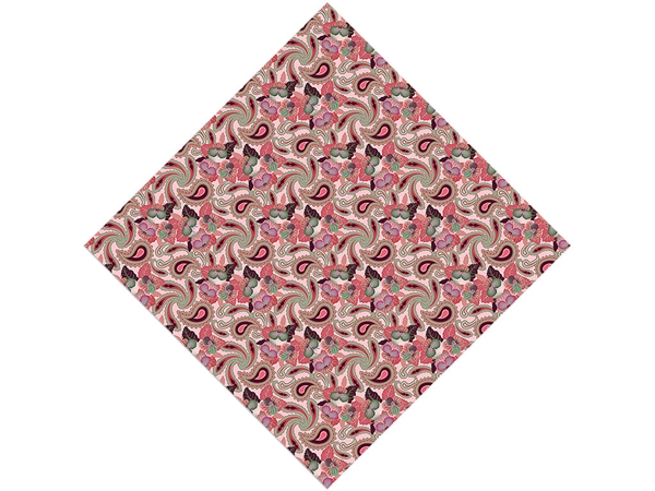 Hidden Hibiscus Paisley Vinyl Wrap Pattern
