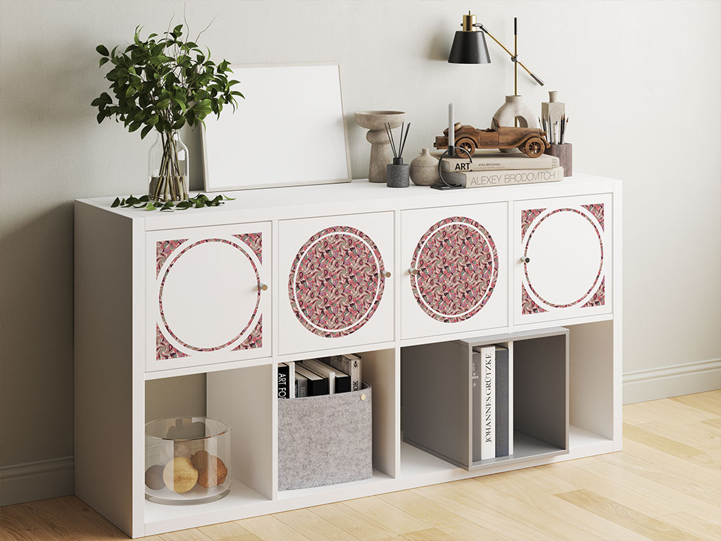 Hidden Hibiscus Paisley DIY Furniture Stickers