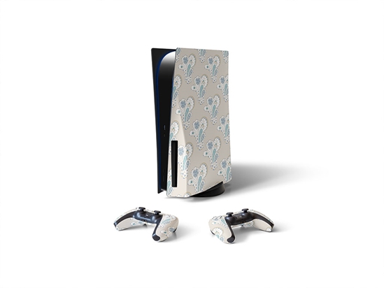 Total Whiteout Paisley Sony PS5 DIY Skin