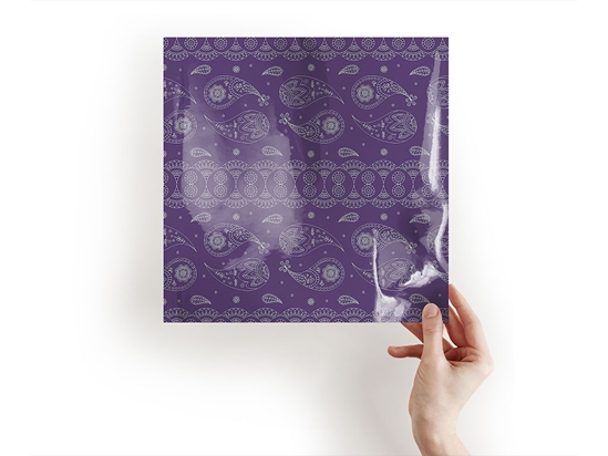 Violet Ocean Paisley Craft Sheets