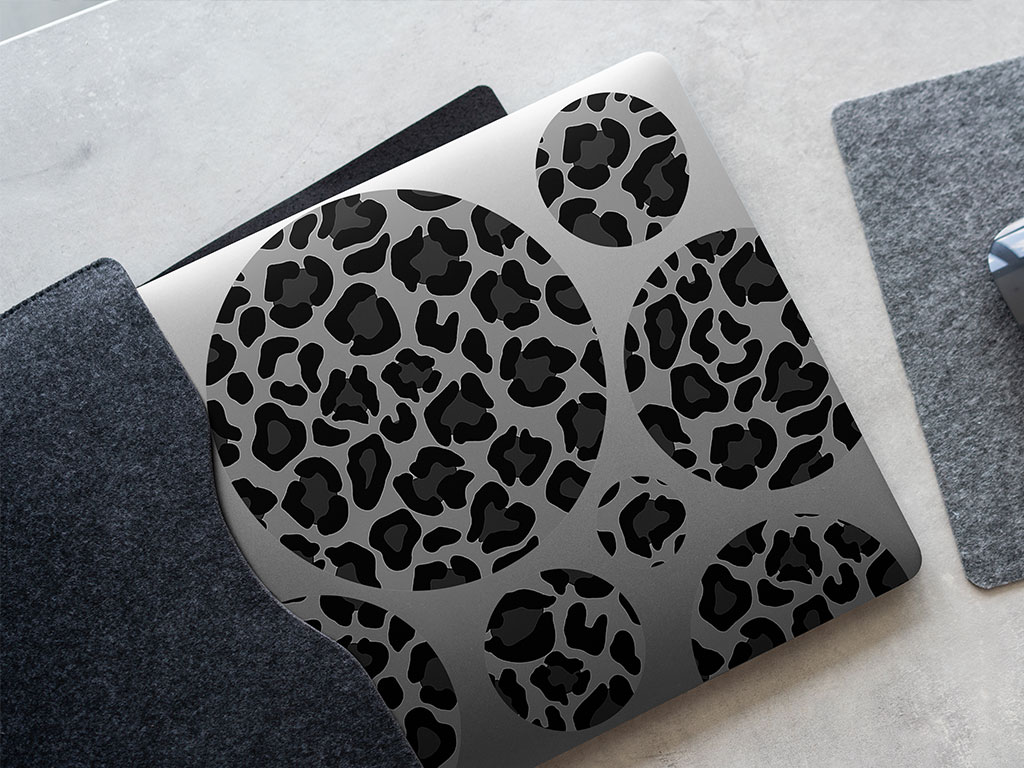 Gray Panther Animal Print DIY Laptop Stickers
