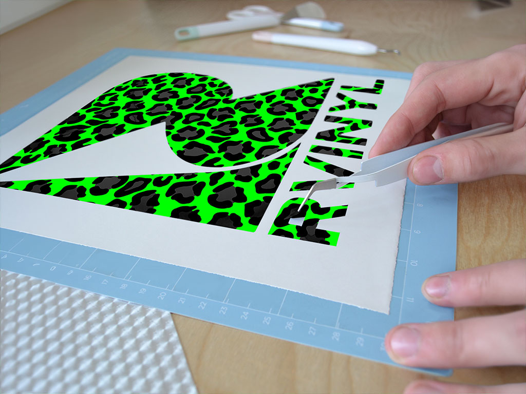 Neon Panther Animal Print Easy Weed Craft Vinyl