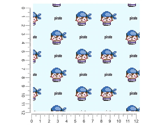 Pixel Crew Pirate 1ft x 1ft Craft Sheets