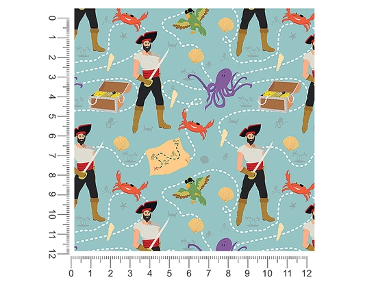 Treasure Hunters Pirate 1ft x 1ft Craft Sheets