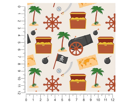 Uncharted Isle Pirate 1ft x 1ft Craft Sheets
