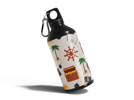 Uncharted Isle Pirate Water Bottle DIY Stickers