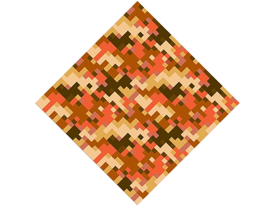Hunter Orange Pixel Vinyl Wrap Pattern
