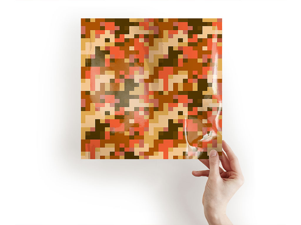 Hunter Orange Pixel Craft Sheets