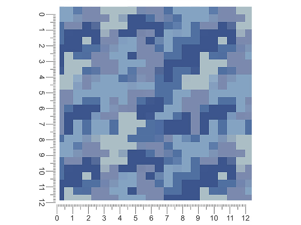 Icy Tundra Pixel 1ft x 1ft Craft Sheets