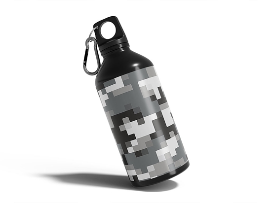 Midnight Mission Pixel Water Bottle DIY Stickers