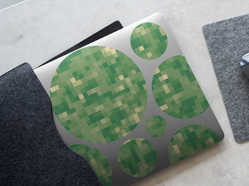 Fern Fronds Pixel DIY Laptop Stickers