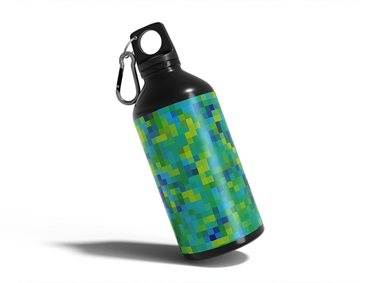 Sea Adventure Pixel Water Bottle DIY Stickers