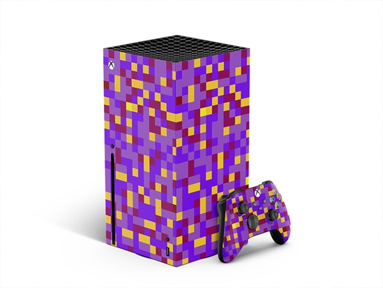 Blue Violet Pixel XBOX DIY Decal