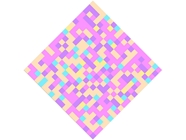 Lilac Bouquet Pixel Vinyl Wrap Pattern