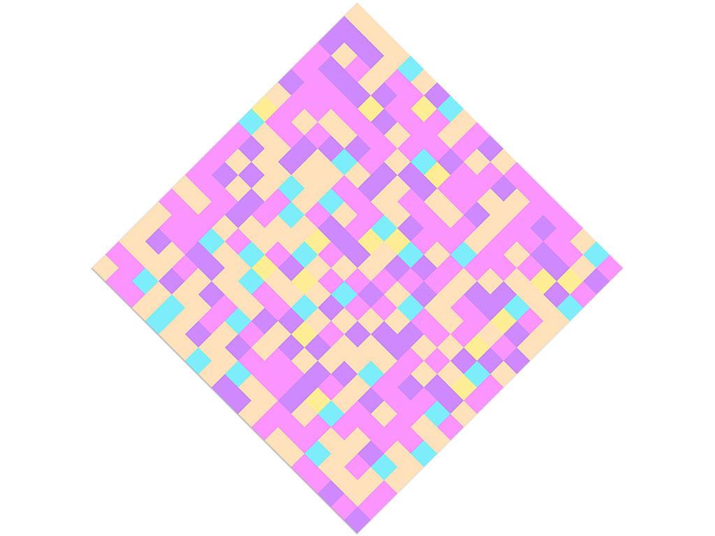 Lilac Bouquet Pixel Vinyl Wrap Pattern