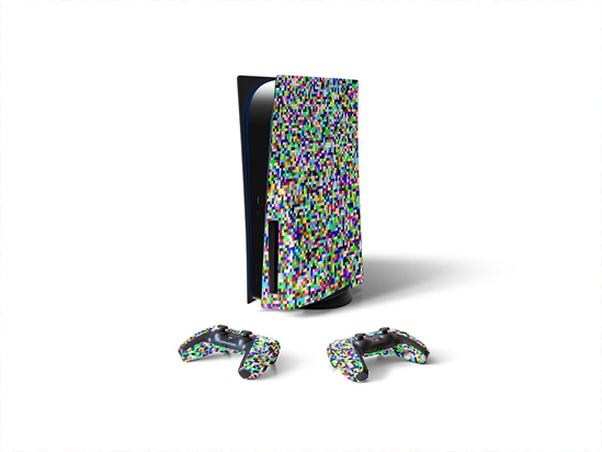 White Noise Pixel Sony PS5 DIY Skin