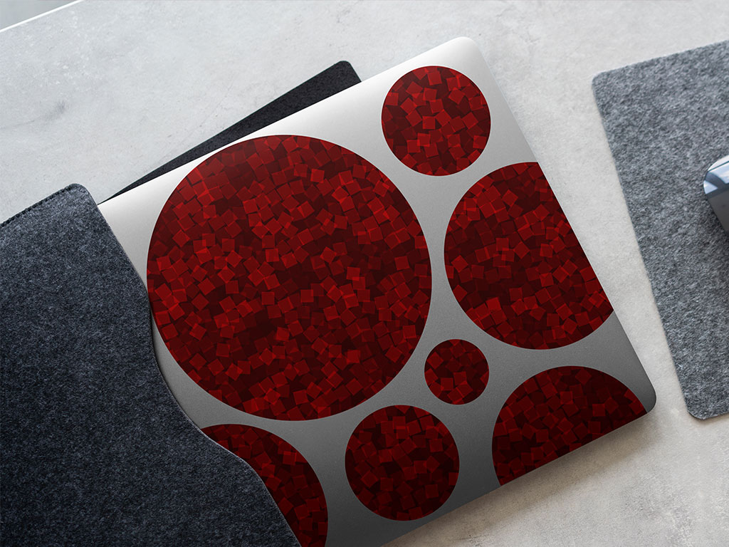 Crimson Lady Pixel DIY Laptop Stickers