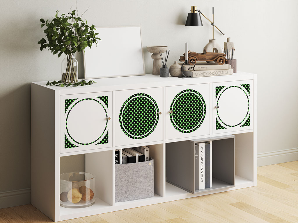 Green Machine Polka Dot DIY Furniture Stickers