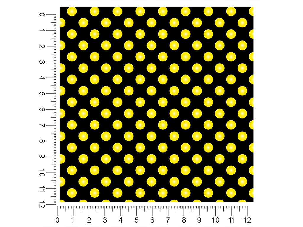 Hi Yellow Polka Dot 1ft x 1ft Craft Sheets
